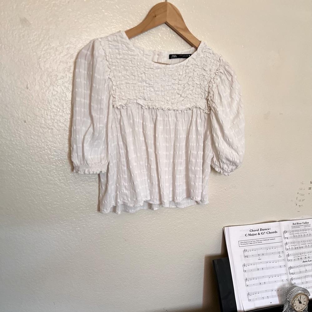 Zara cute ruffled babydoll top - Picture 4 of 5